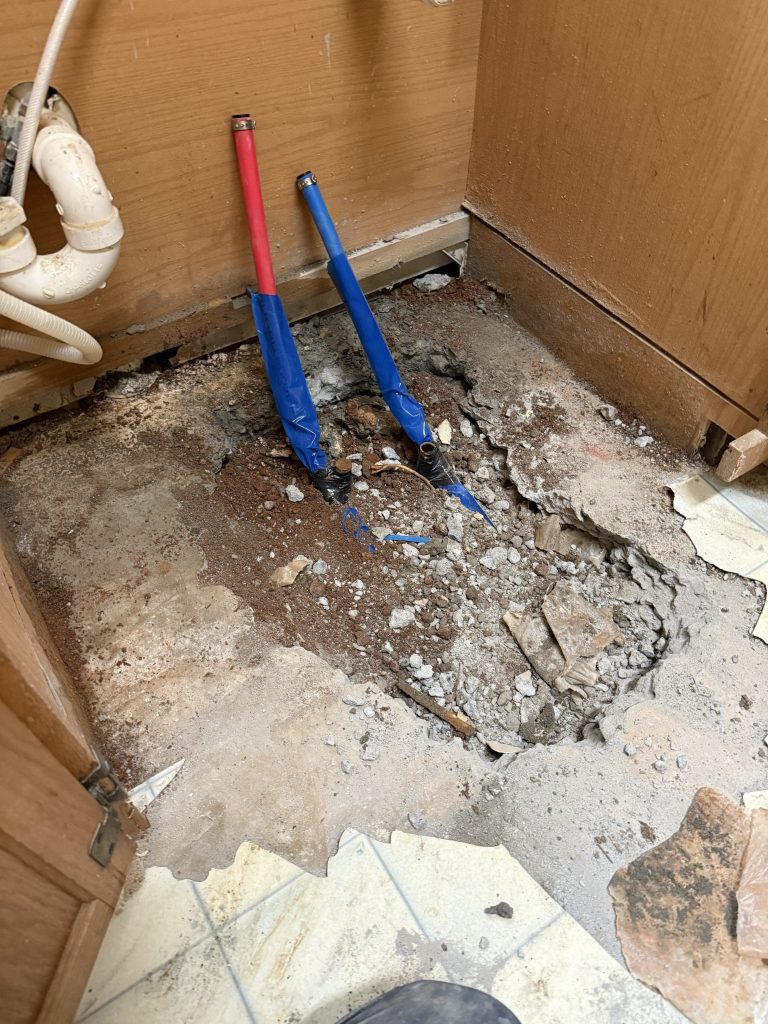 Pipe Replacement Access Hole